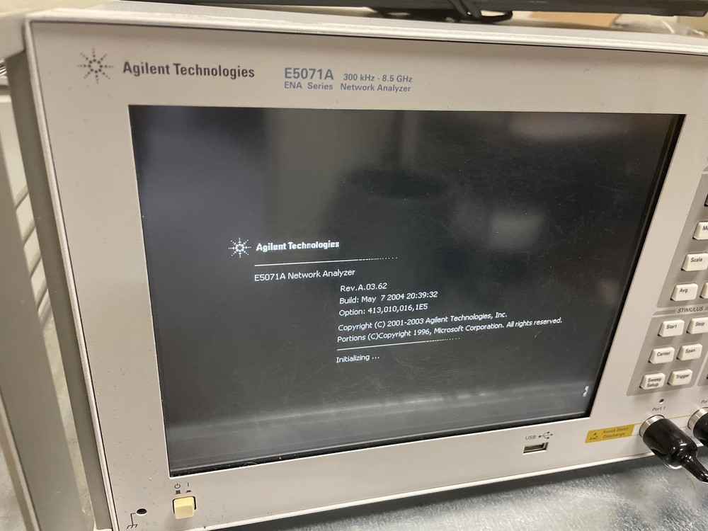 AGILENT E5071A ENA SERIES NETWORK ANALYZER, OPT.10,16,1E5,413