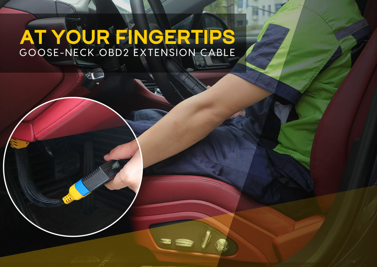 16pin OBD2 Extension Cable Male to Female OBD II Cable Diagnostic Cable Extender