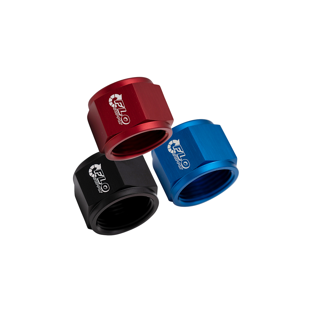 Flo Supply 6AN Blue Tube Nut