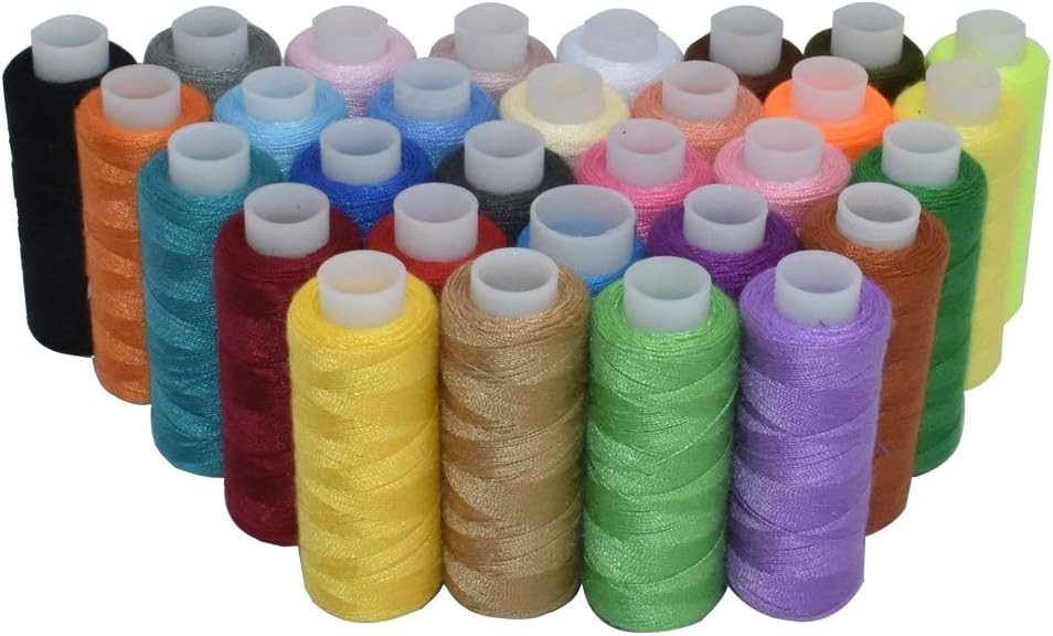 Sewing Threads Kits Polyester 30 Spool 250 Yards Per Spools for Hand Machine Sew