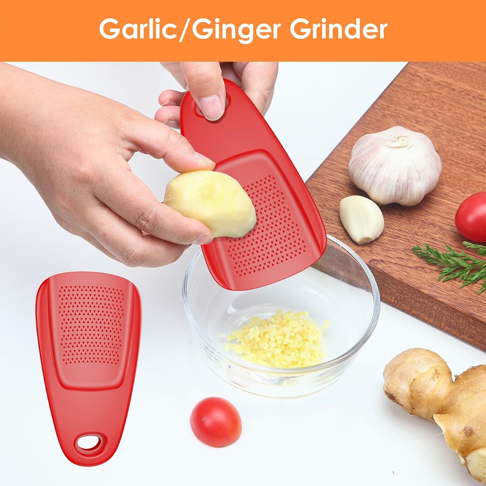 Pisol Kitchen Unique Gadgets Set 6 Pieces, Space Saving, Cheese M, Red