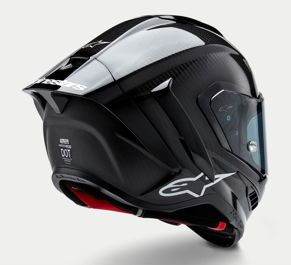 Alpinestars Supertech R10 Solid Helmet, Carbon Shell, CE-Certified Large
