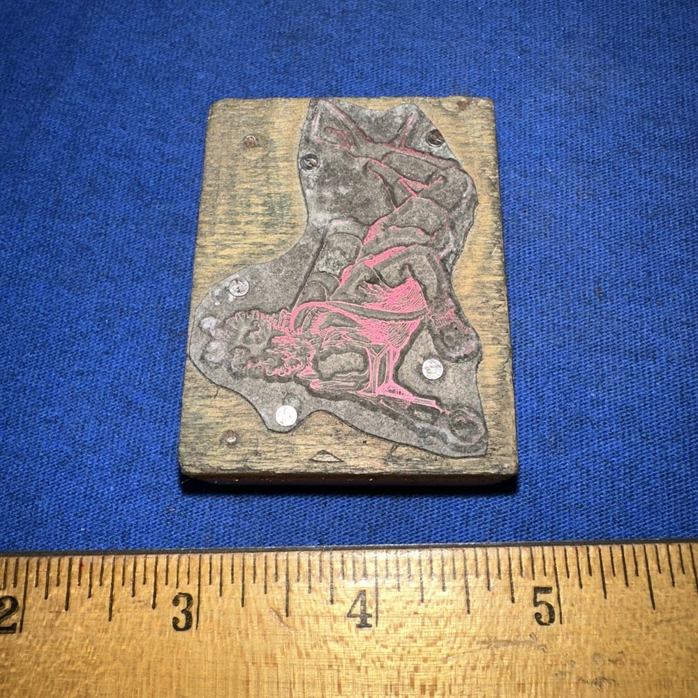 Print Block ( Scuba Diver?? ) Unknown Image￼