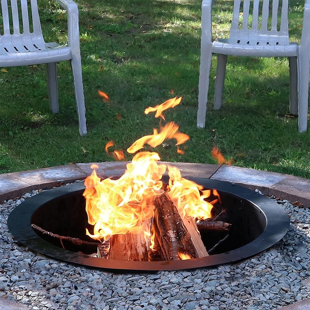Customizable 36-Inch Fire Pit Insert - Easy Assembly with Safety Features