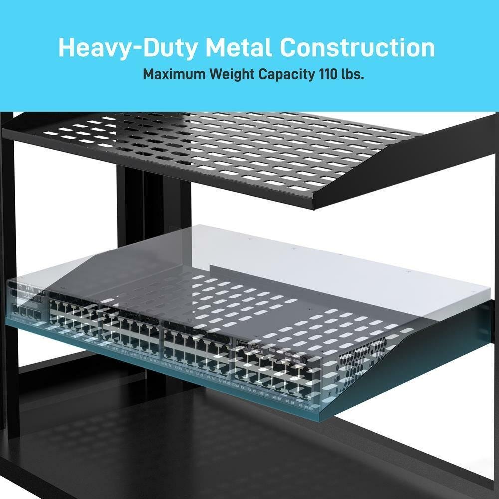 Pyle 2U Server Rack Shelf Universal Device Mounting Tray PLRSTN22U