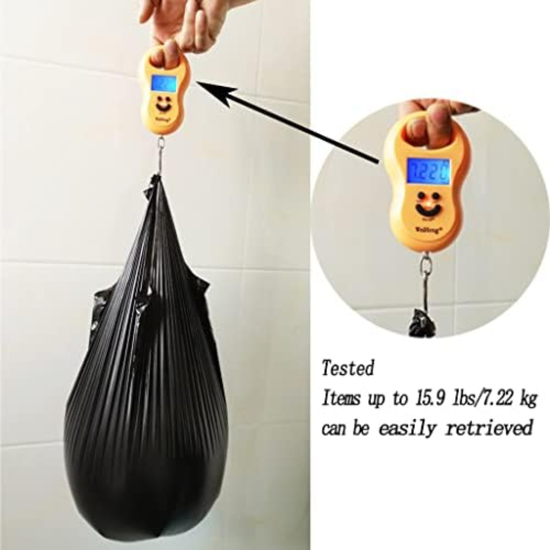 100 PCS 4 Gallon Trash Bags Kitchen Trash Bags Small Garbage Rubbish Bags 5 Roll