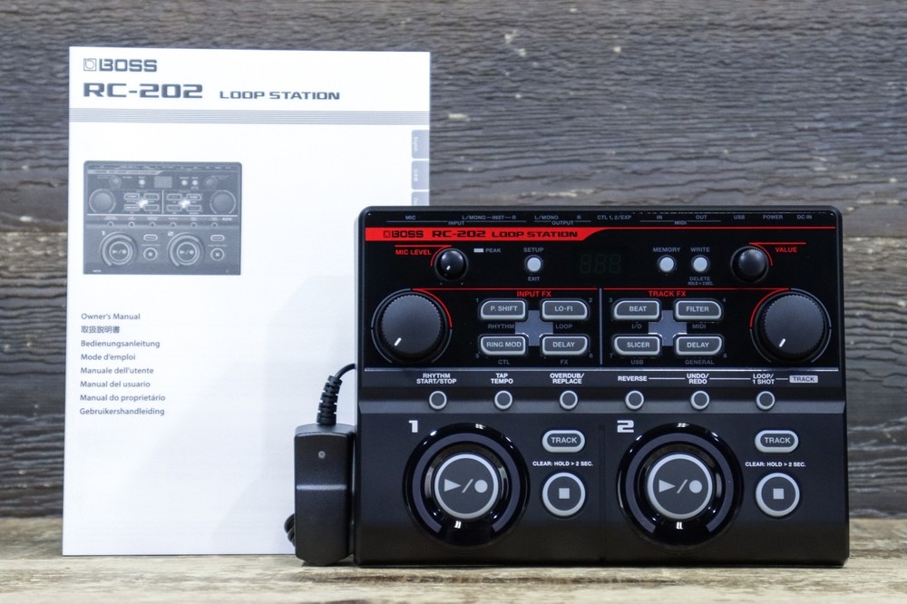 Boss RC-202 Loop Station Two-Simultaneous Stereo Phrase Tracks Tabletop Looper