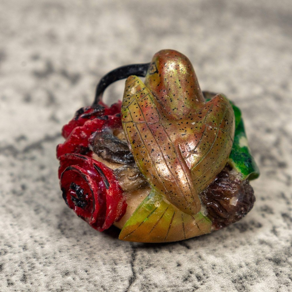 Hummingbird Tagua Carving