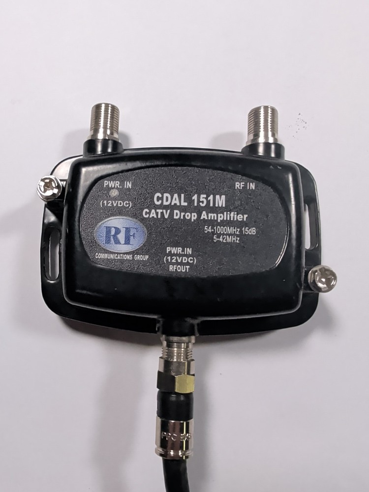 RF Communications Group Amplifier CATV CDAL 151M Drop Amplifier