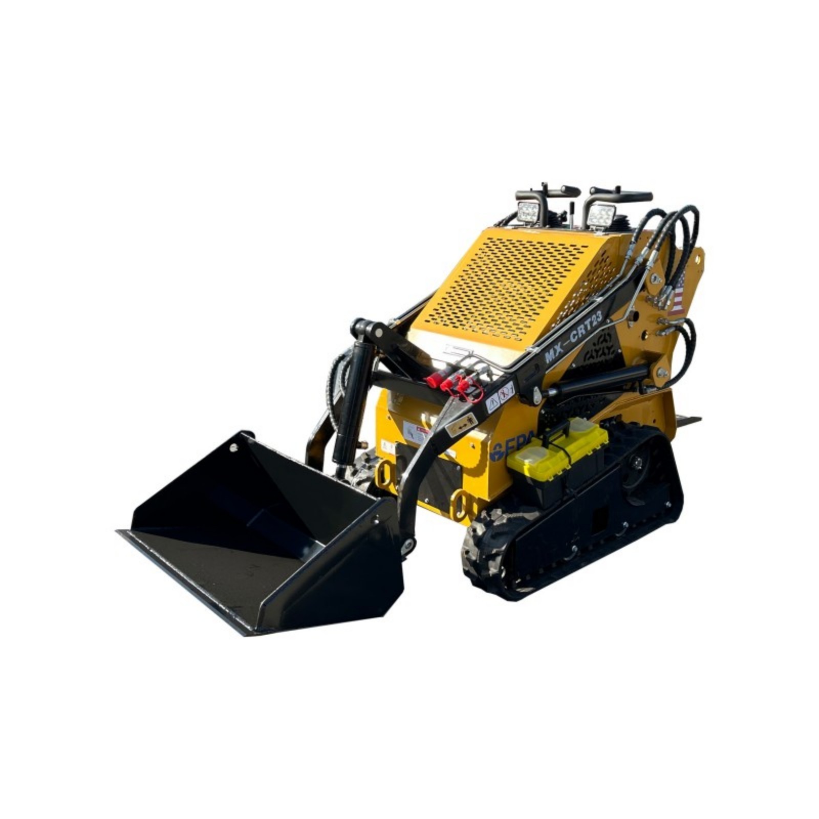 AGT Mini Skid Steer Loader Crawler Track with 24HP RATO Engine