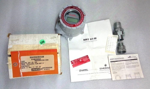 Daniel Emerson MRT97M Totalizer Flow Meter Indicator 3/4" NPT, NEW