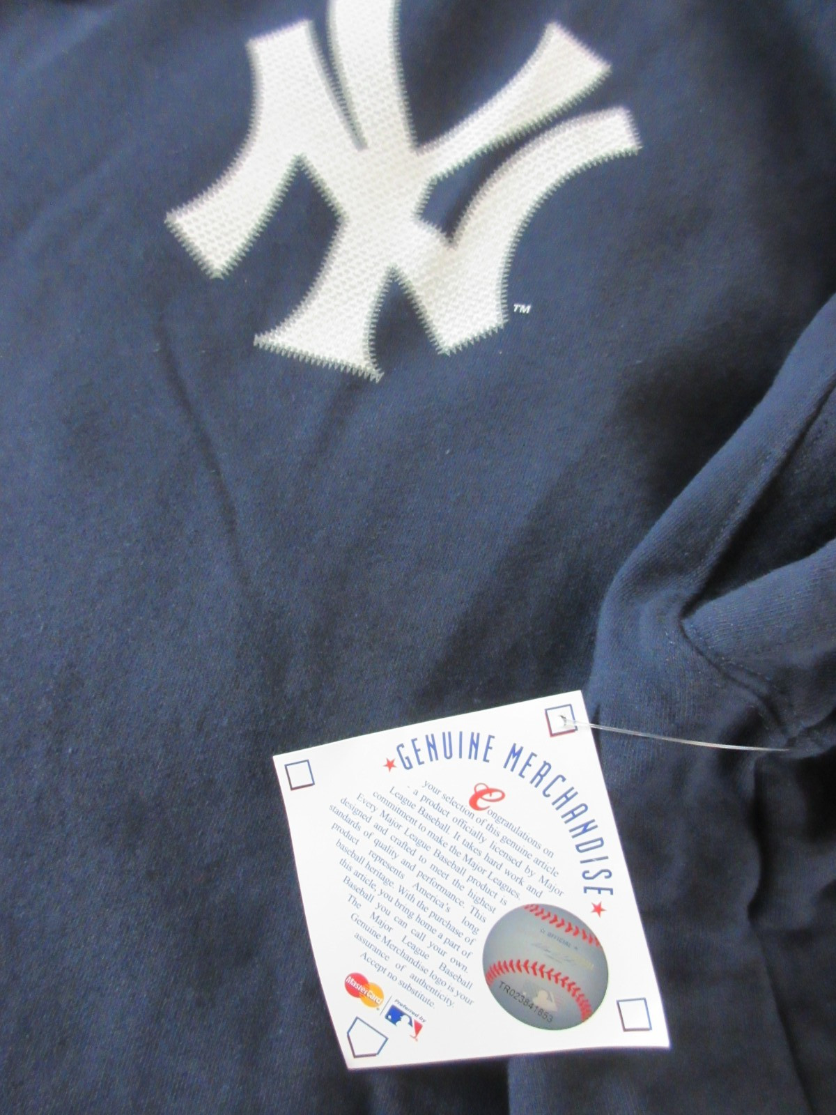 New York Yankees MLB Men's Majestic PO Hoodie Sweatshirt Blue Big & Tall NEW