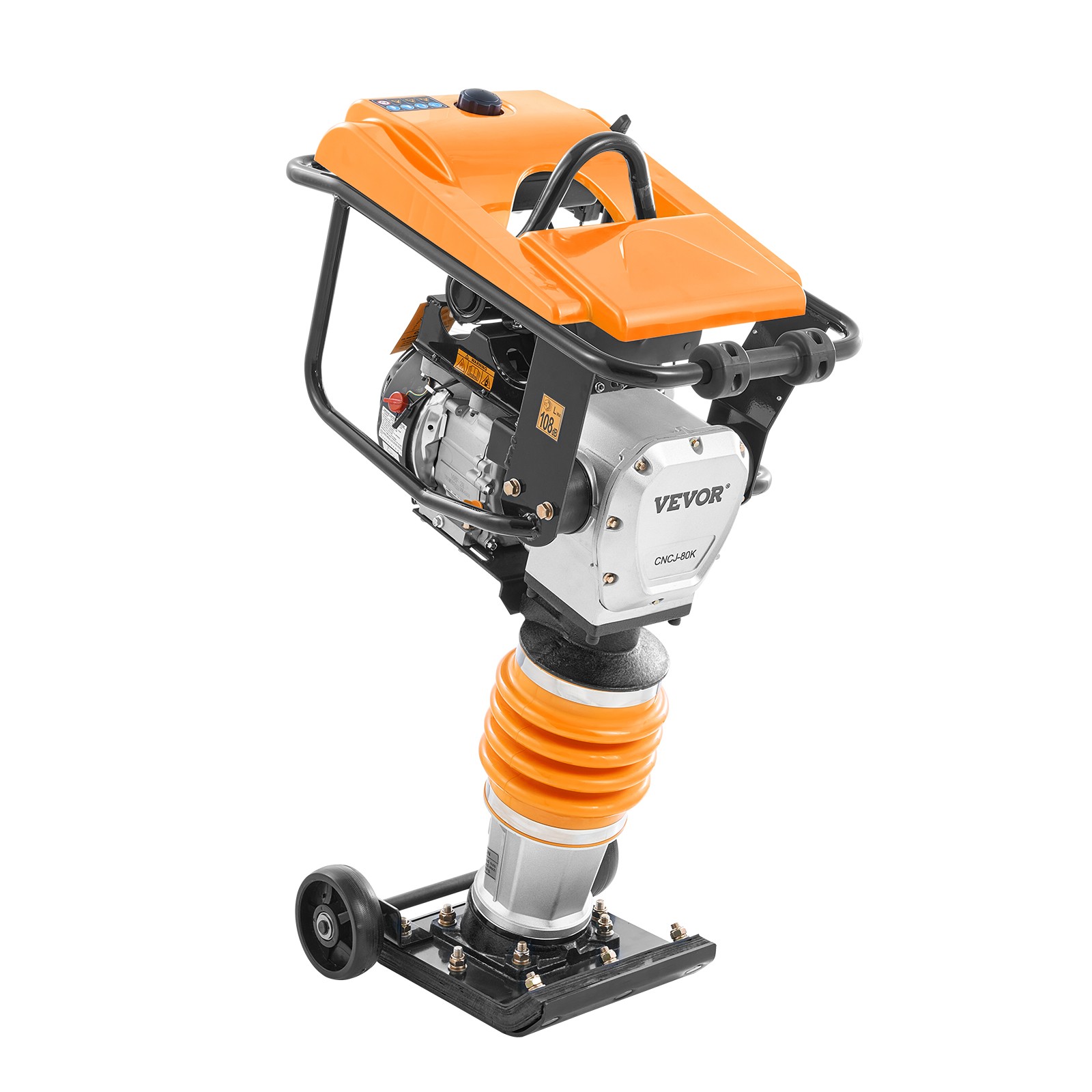VEVOR 6.5 HP 196 cc Four-Spring Jumping Jack Vibratory Rammer Tamper Compactor