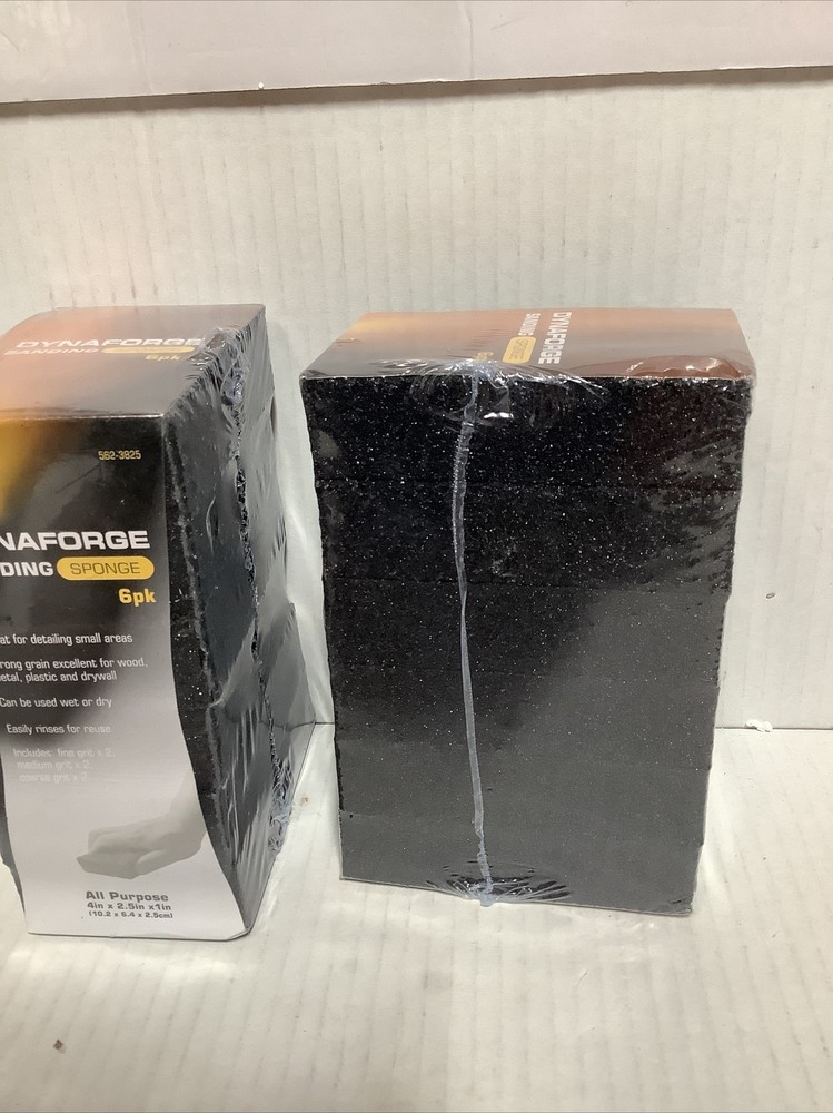 2)DYNAFORCE Sanding Sponge 6 Pk includes: 2 fine, 2 medium 2 coarse grit(2-FD-83