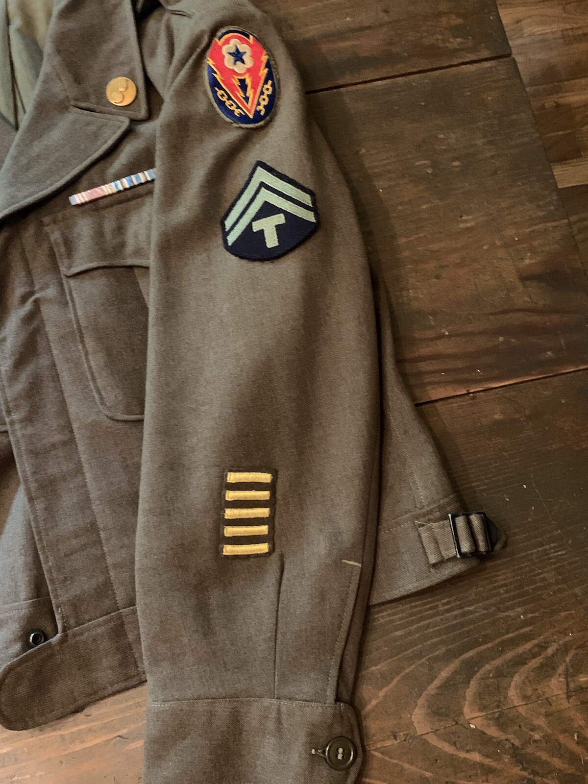 Vintage World War II Army Decorated Wool Jacket