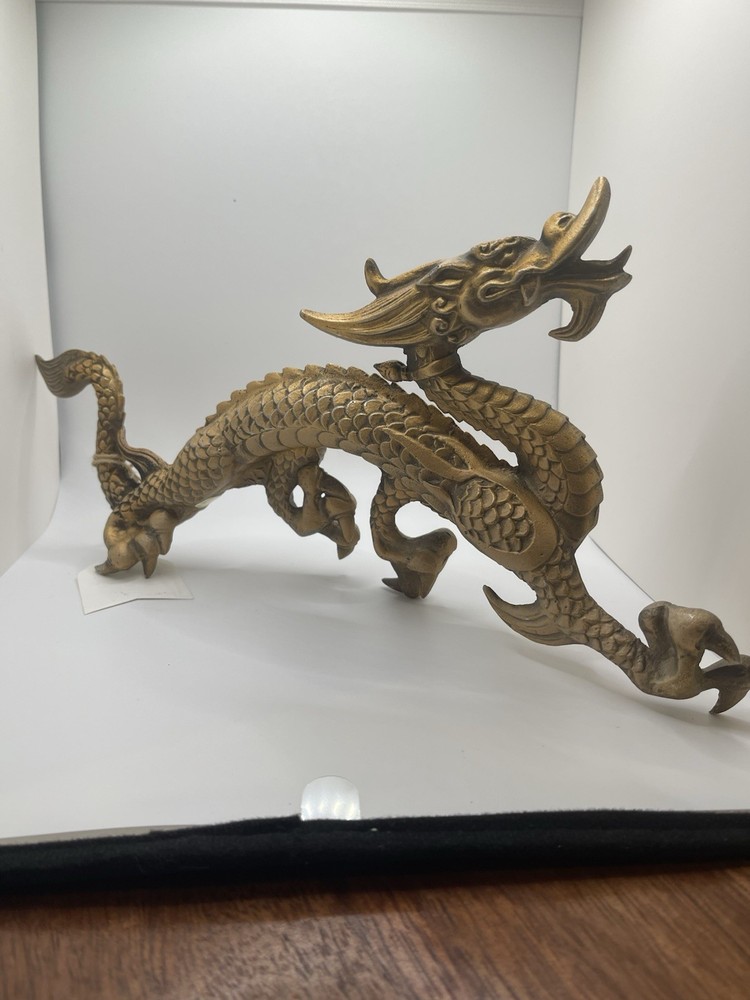 Vintage Japanese Dragon Statue - Metalwork