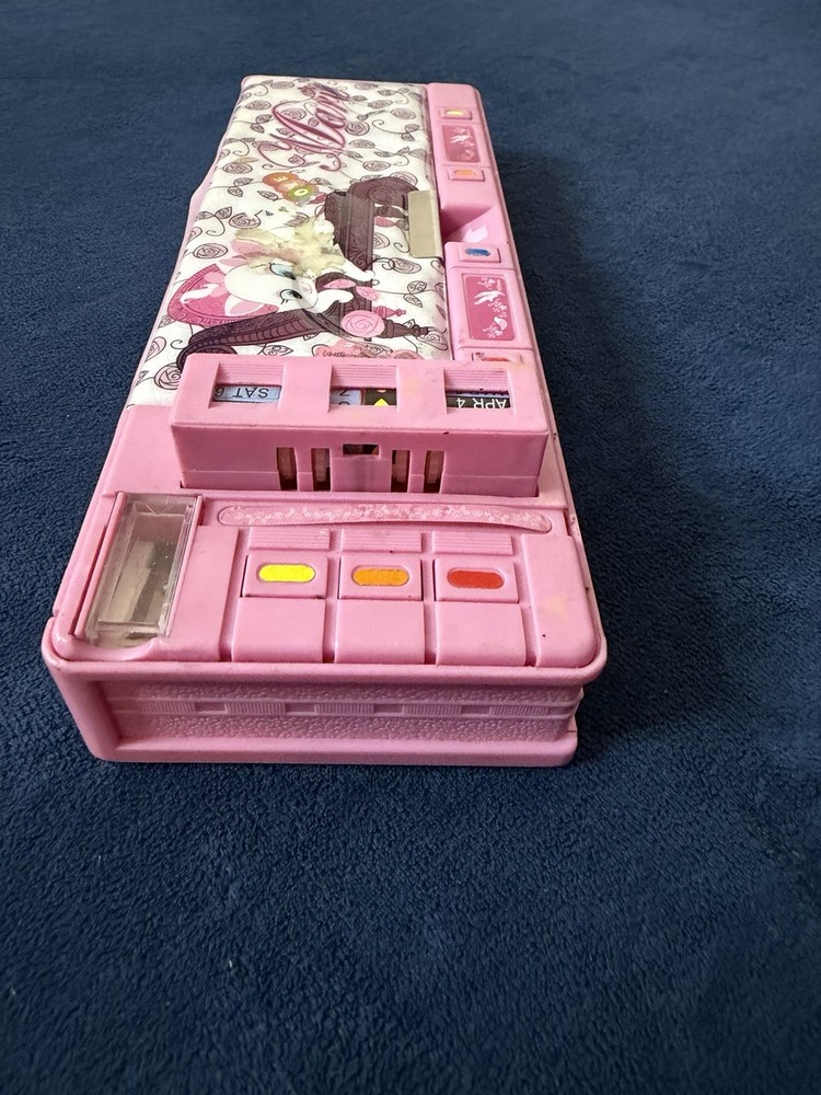 Disney Aristocats Marie Pull Out Compartment Pencil Case Box RARE