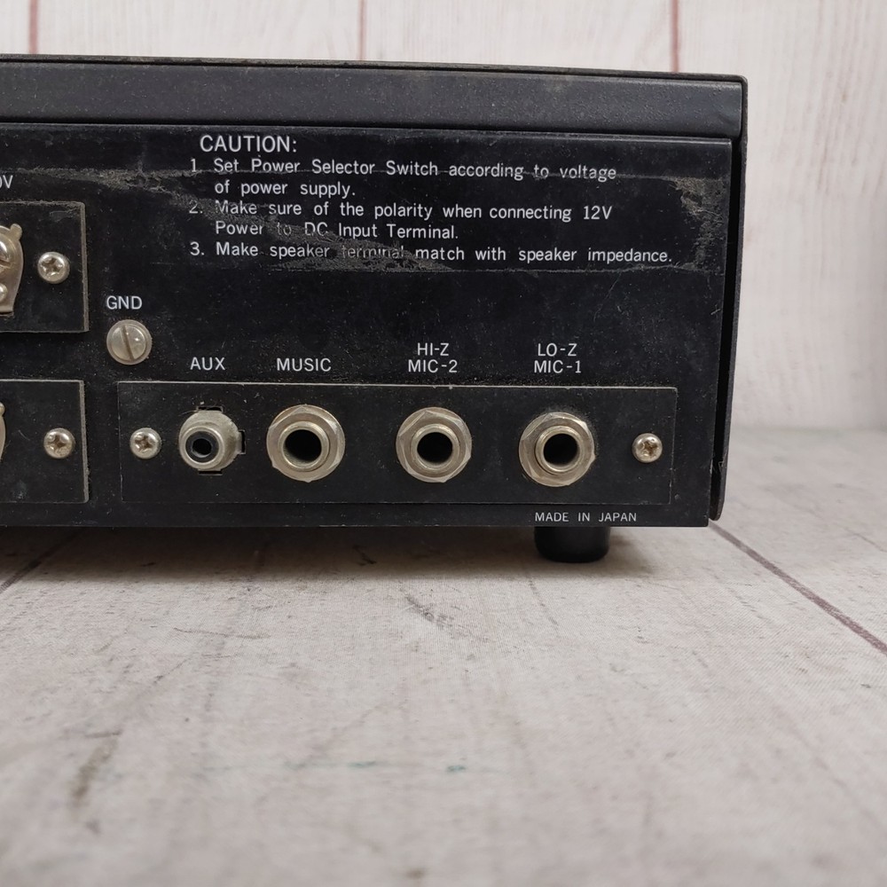 Calrad Solid State Amp Model 95-873 - Public Address Amplifier - TESTED WORKING