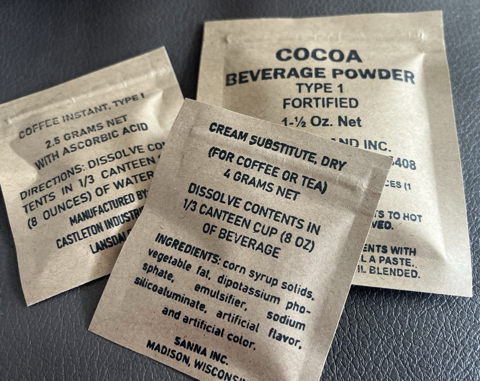 Vietnam Long Range Patrol Ration - Fully Edible And Refillable Ration Kit