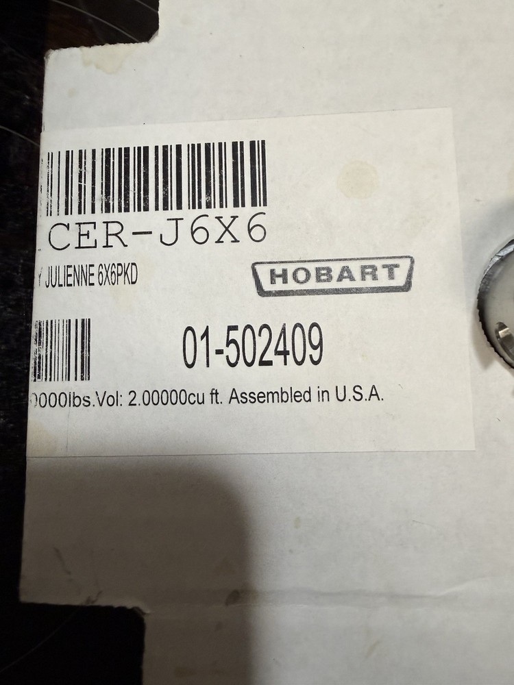 HOBART MANNHART  Slicer J6x6