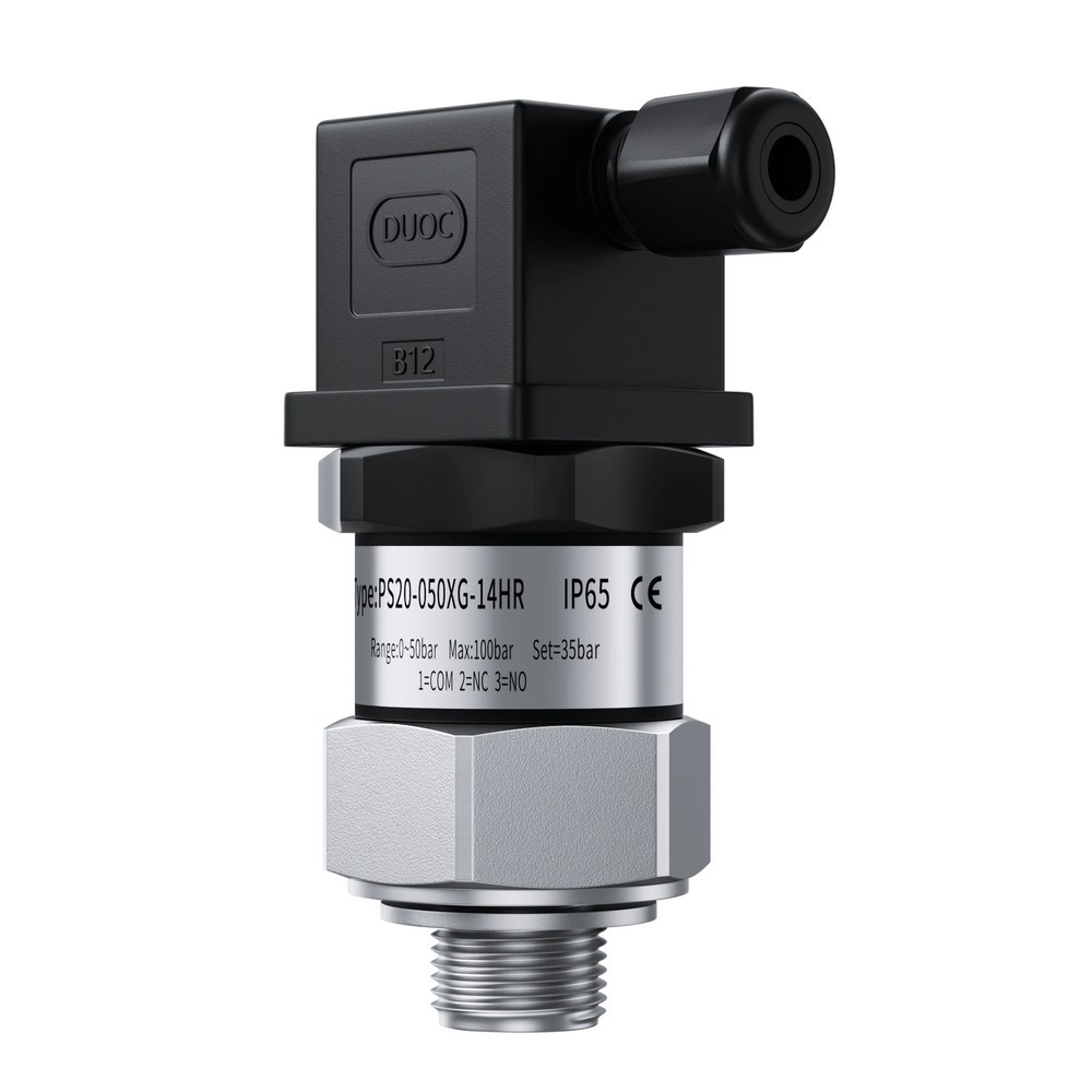 Pressure Switch 0-400bar Adjustable Span Pump Control Long Life NO NC Integrated