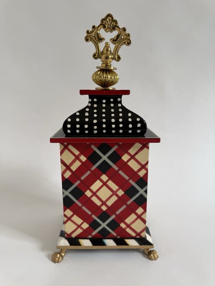 MACKENZIE CHILDS MARYLEBONE CARRIAGE CLOCK