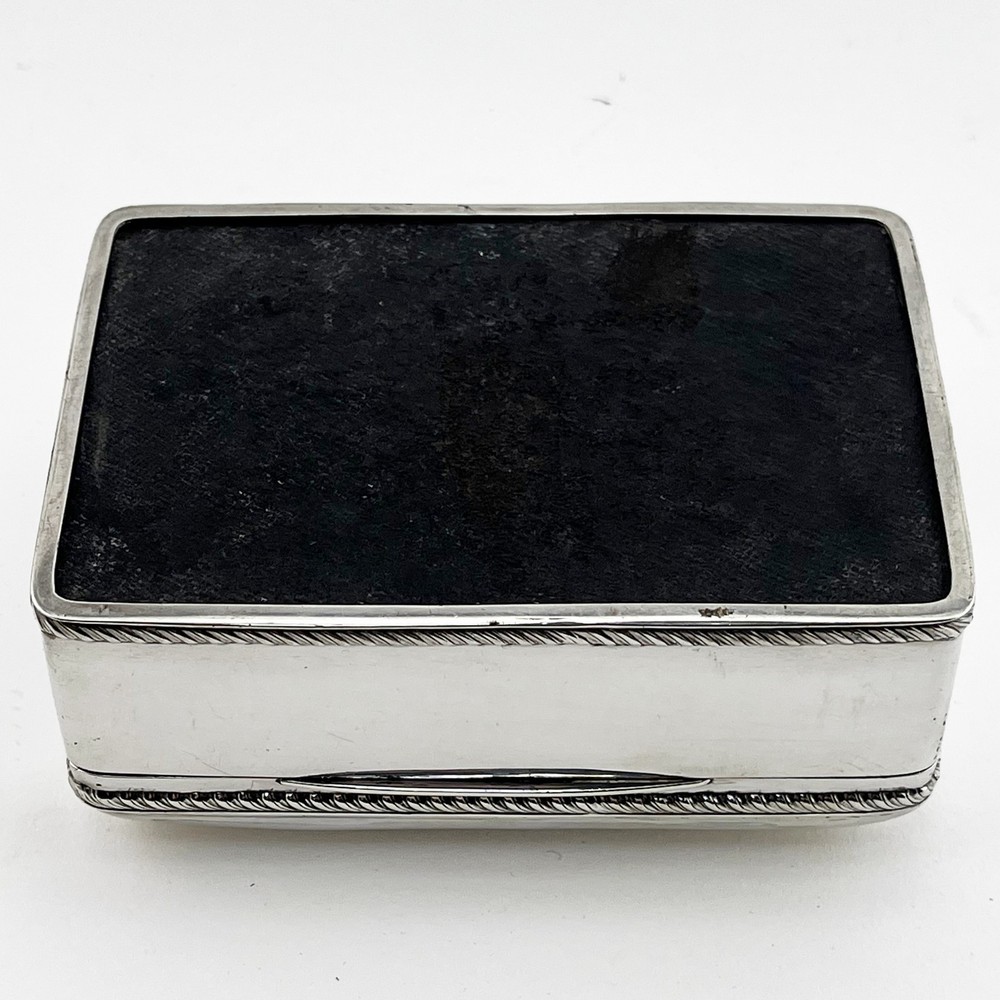 Handsome Plain Sterling Silver Trinket or Cigarette Box 1900 Birmingham
