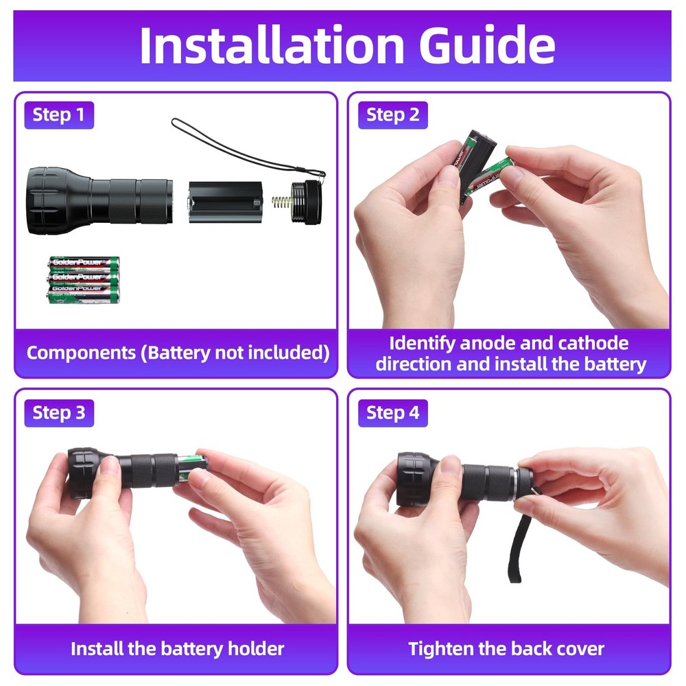 COSOOS Air Conditioner Leak Detector Tool, AC Kit, UV Black