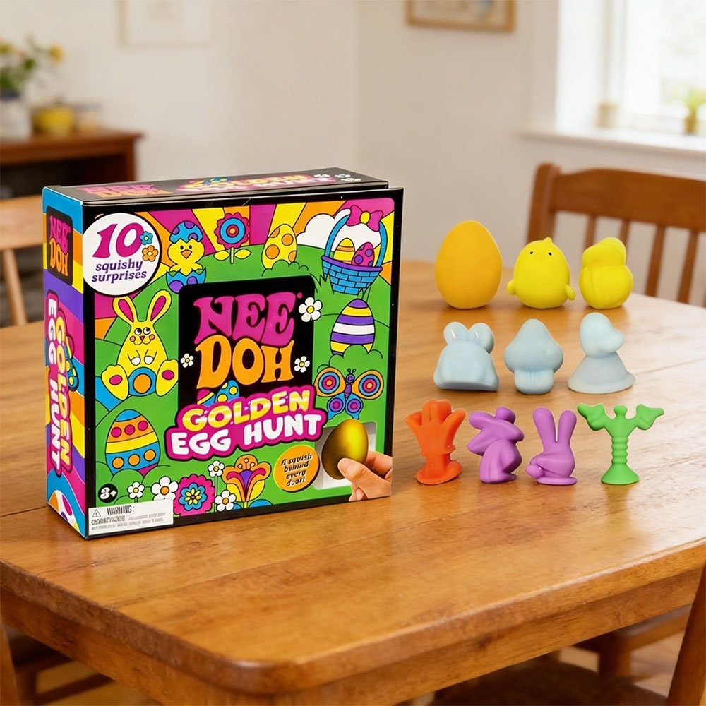 Nee Doh Easter Golden Egg Hunt Mystery 10 Squishy Surprises Collectibles SP