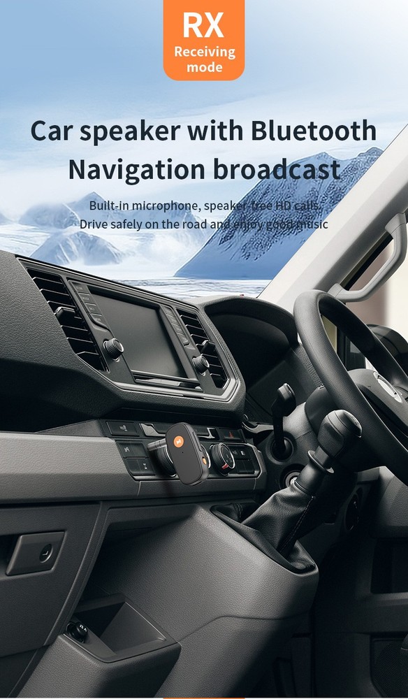 2in1 Bluetooth-Compatible Reception Transmitter 3.5mm AUX Wireless Audio Adapter