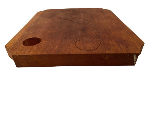 Beth C. McLaughlin Hand Crafted Lynn Engraved Monogram 10" x 8" Cutting Board