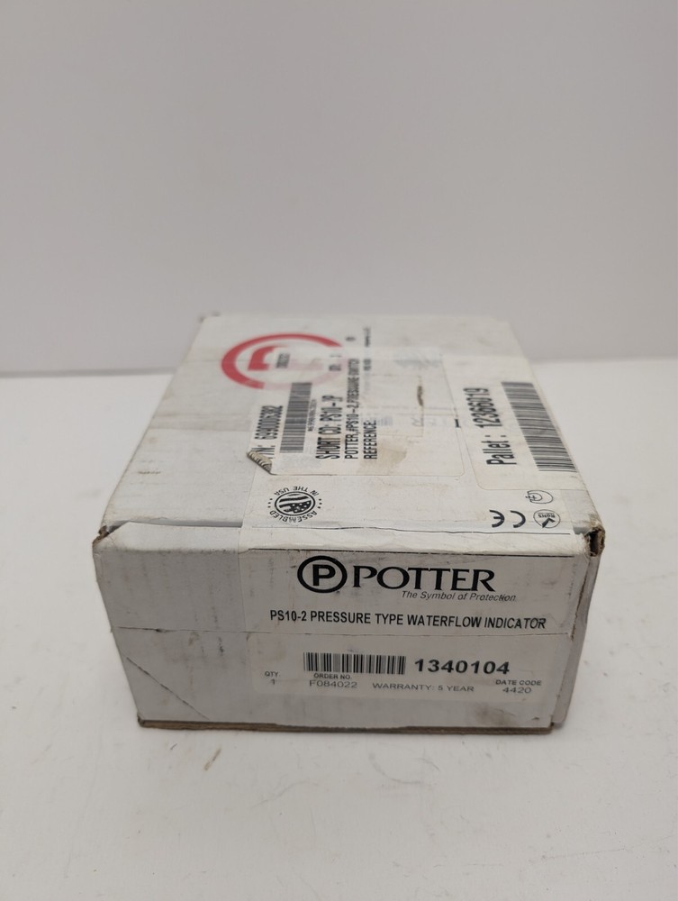 Potter Electric PS10-2 Pressure Type Waterflow Indicator Switch