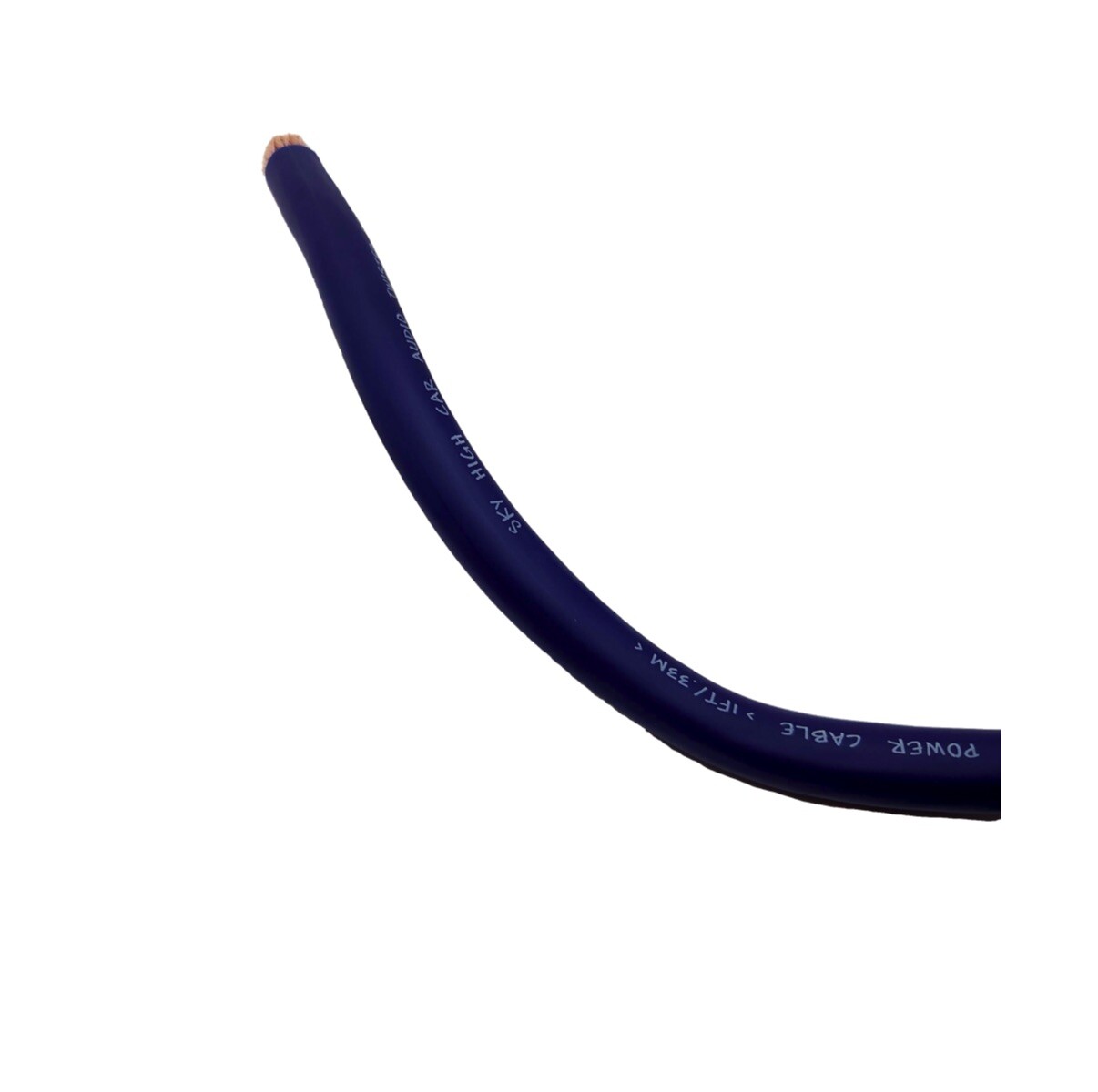 25 ft 4/0 XL Gauge OFC AWG BLUE Power Ground Wire Sky High Car Audio GA Ft