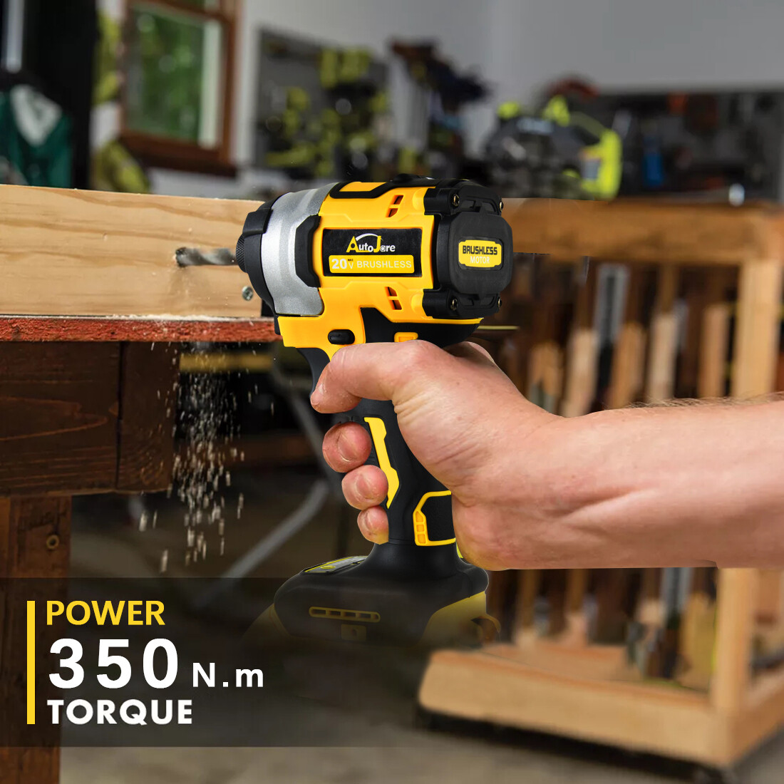 Brushless Cordless Impact Driver,for Dewalt 20V Max Battery,1/4" Compact,4 Speed