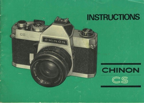 Chinon CS Camera Instruction Manual Original