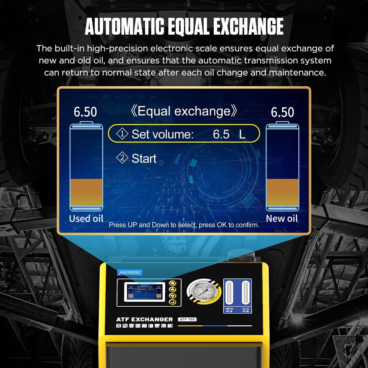 ATF Transmission Fluid Flush Machine Fully Automatic Transmission Fluid Exchange