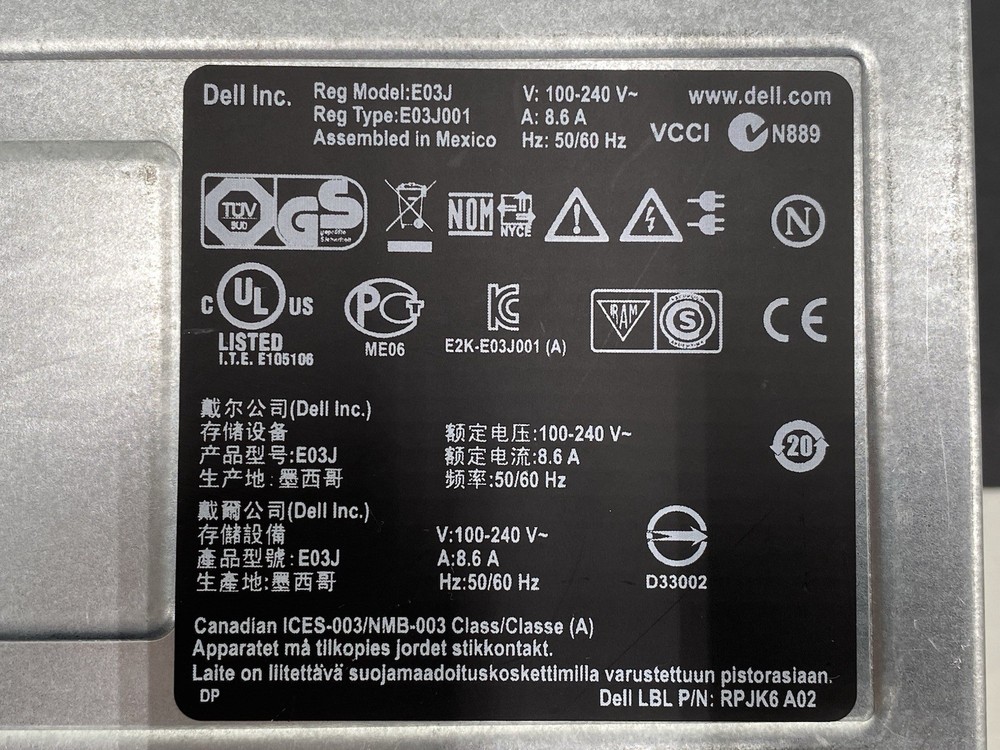Dell PowerVault MD3200 Controller with Dual Power Supply Only