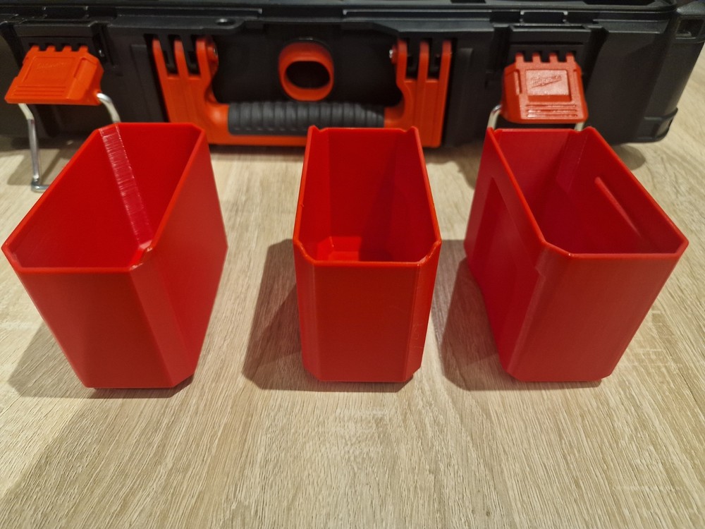 MILWAUKEE PACKOUT Compatible Deep Organiser – Middle 3-Bin Insert (Heavy-Duty)