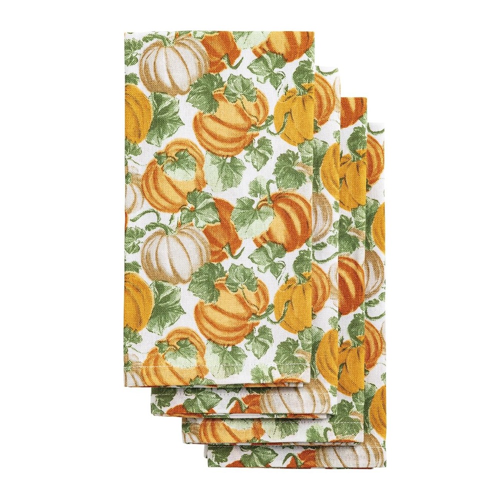 Mud Pie Thanksgiving Pumpkin Napkin Set