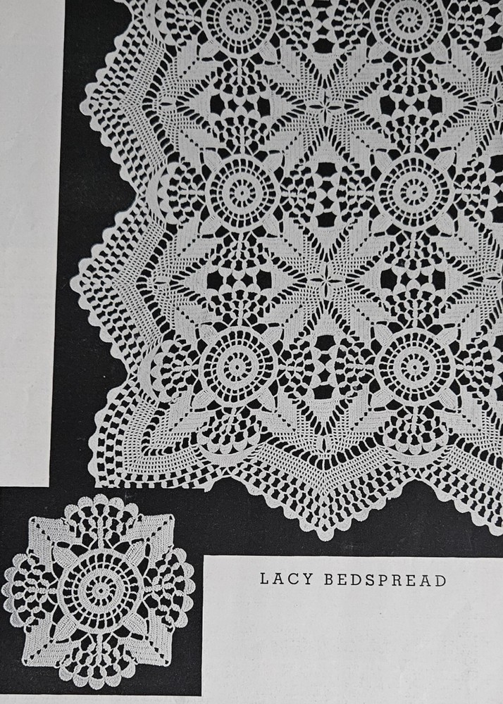 BEDSPREAD Tablecloth NOVELTY CROCHET PATTERNS LILY 102