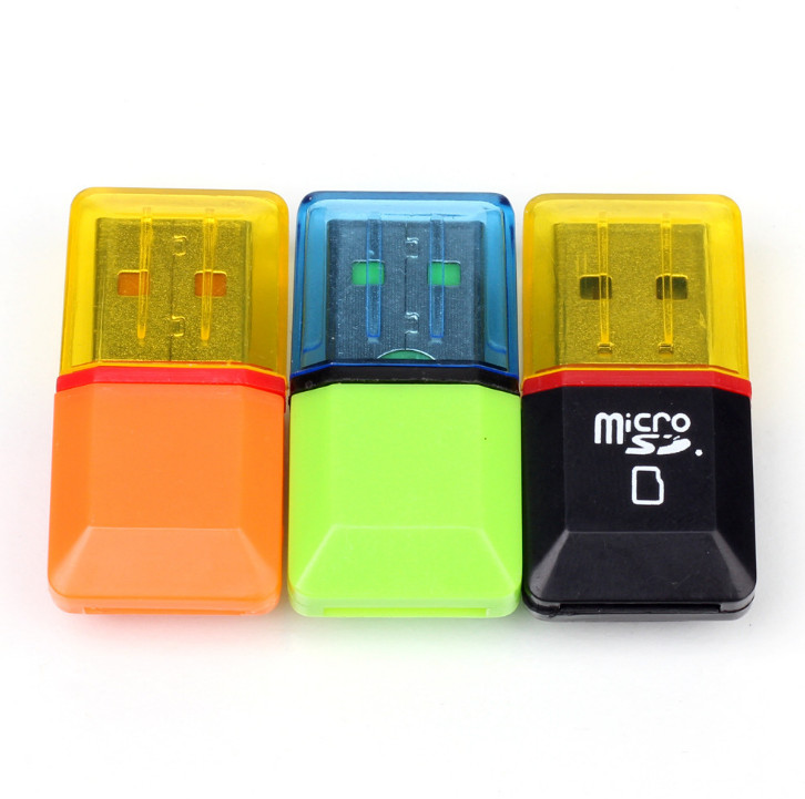 10pcs Reader multi function TF reader USB memory card high speed reader