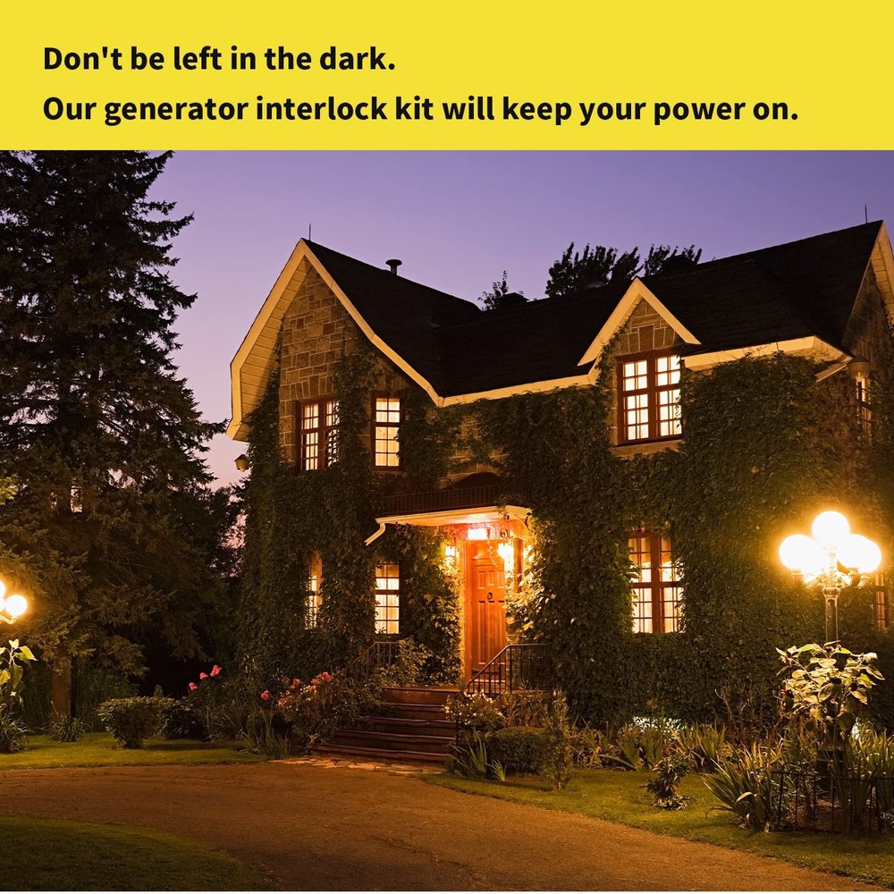 Generator Interlock Kit Compatible with Eaton Cutler Hammer Vertical Throw 15...