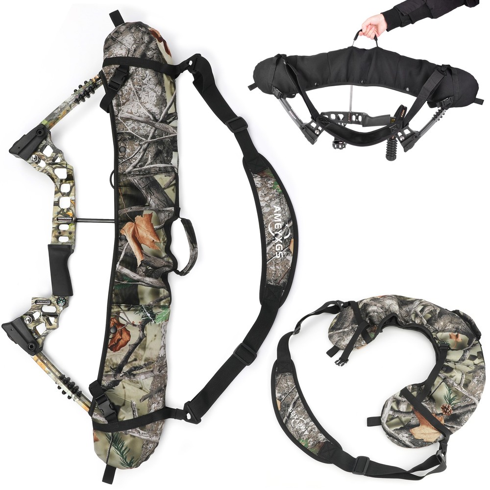 Archery Compound Bow Bag Strap Sling Holder Shoulder Backpack Shooting Target