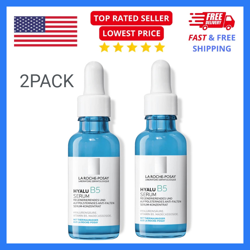 2PCS La Roche-Posay NEW HYALU B5 Anti-Wrinkle Serum 30ml | Repairing | Exp:2028
