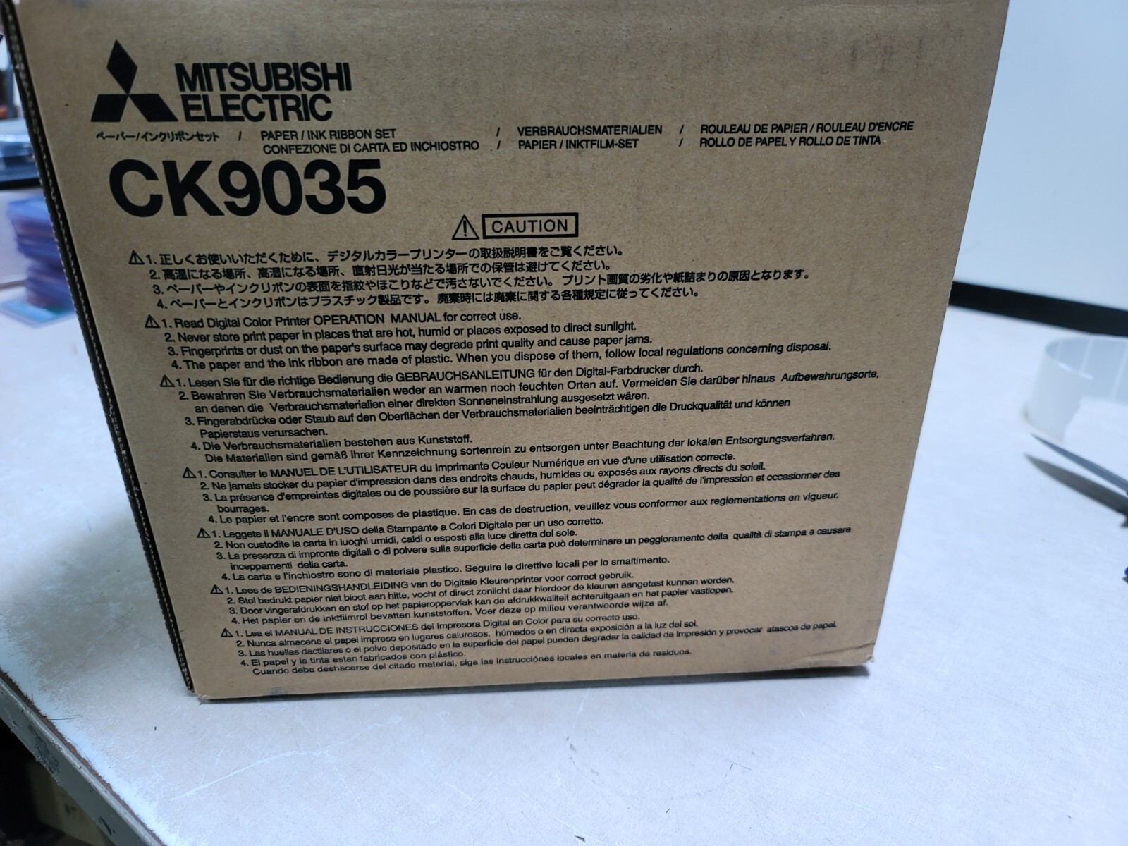 Mitsubishi Electric CK9035 Paper / Ink Ribbon Set - 9 X 13