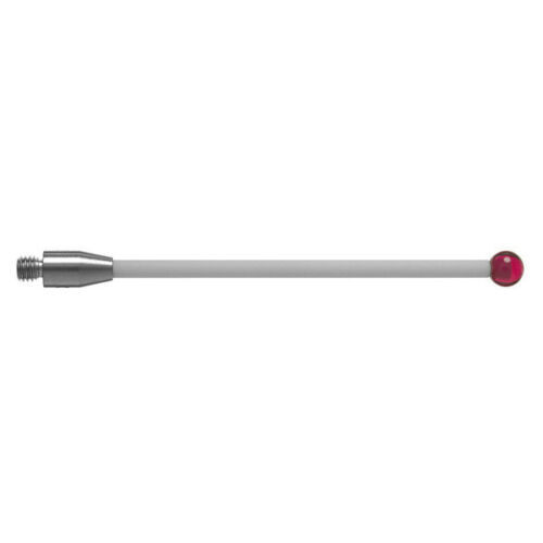 Thread Shank M3 CMM Touch Probe Styli 2mm Ruby Ball Ceramic Stem Length 40mm