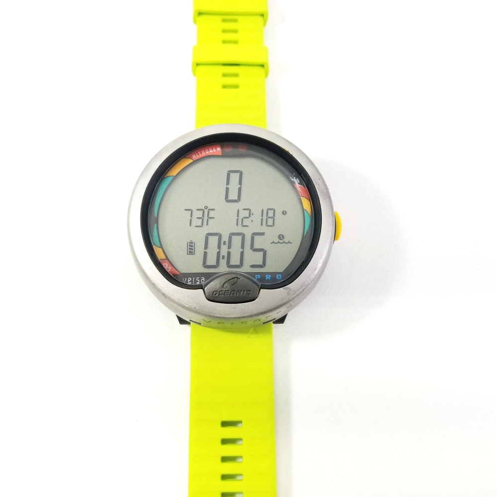 Oceanic Versa Pro Air / Nitrox Scuba Dive Computer New Battery & Lime Strap