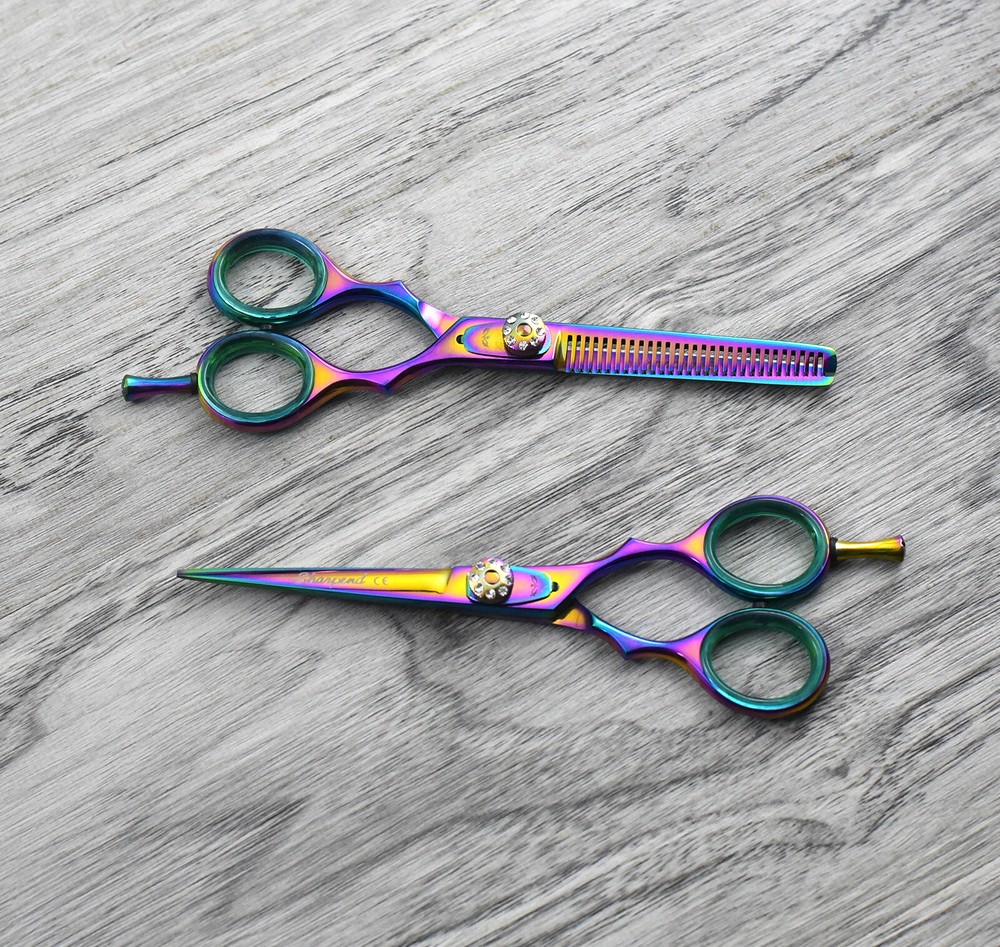 5.5" MULTI Professional Barber Shears Hairdressing Cutting Thinning Scissors