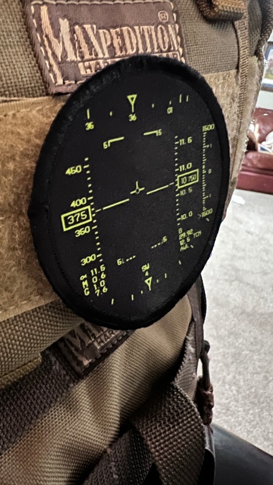 F14 Tomcat HUD Heads Up Display 3'' Morale Patch- Hook and loop Custom Patch 3"