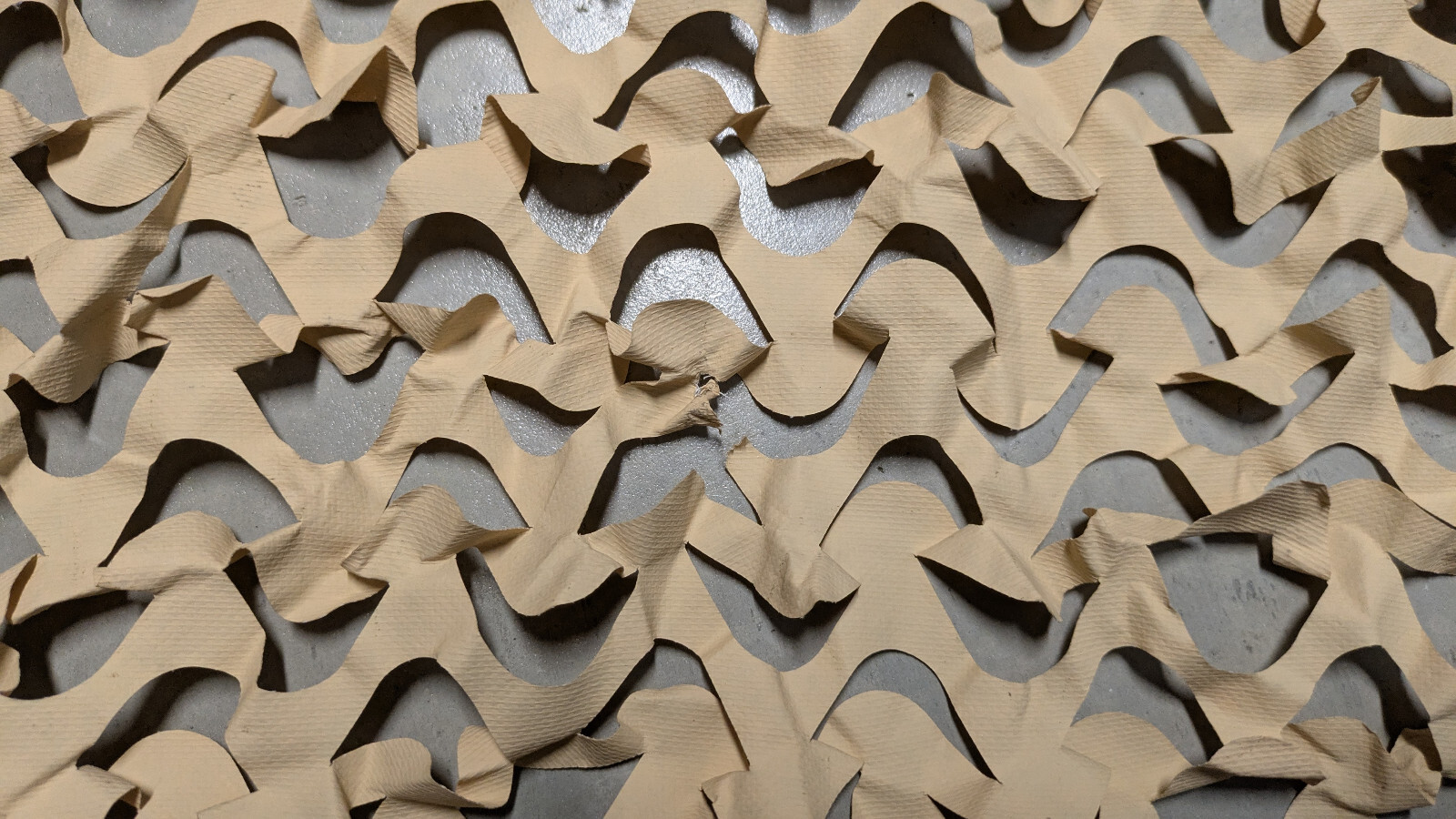 OIF/Fallujah US Military USMC Marines Lightweight Helmet Desert Scrim Cover LWH